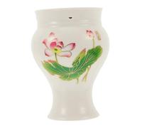 HEATSHAKING 1Pc Ceramic Moxibustion Pot with Heat Insulation and Dust Barrier Portable Moxa Burning Tool for Home Use Combustion with Safety Features
