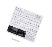 HEATSHAKING 1set Decorative Piano Keyboard Stickers Transparent Key Decals for Beginners Note Labels for Quick and Recognition of Piano Notes
