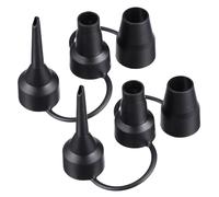HEATSHAKING 2 Sets Air Pump Nozzle Adapter Replacement Plastic Inflator Tips with Detachable Nozzles for Balloons Inflatable Boats Mattresses and More Easy to Clean