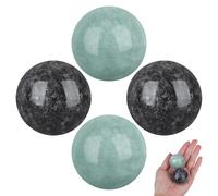 HEATSHAKING 2 Sets Marble Handballs Chinese Massage Balls for Hands, Round Shape, Easy to Carry, for Physical Therapy Sessions and Massage