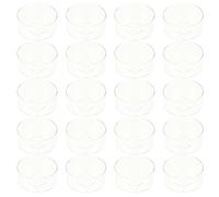 HEATSHAKING 20pcs Flame-Retardant Shell Plastic Candle Containers for Candle Making Wax Melt Mold Reusable Plastic Container in Living Room
