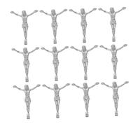 HEATSHAKING 20pcs Jesus Crosses Pendants Crucifix Charms for Jewelry Making Baptism Decoration Religious Jewelry Personal Style Spiritual Strength