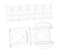 HEATSHAKING 20pcs Keyhole Hangers Acrylic Wall Mounting Clips Sleek Modern Minimalist Design Strong Adhesive Bond No Drilling Required for Bedrooms and Offices