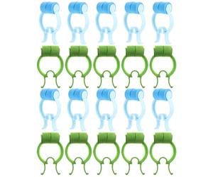 HEATSHAKING 20pcs Nose Stopper Clips Lung Breathing Training Clips Home Nosebleeds Stop Compact Portable Eva and Pom Material for Household Use