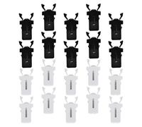 HEATSHAKING 20pcs Press and Release Bin Catch Replacement Latches for Trash Can Lock, Plastic Material with Smooth Surface without Burrs, Suitable for Home Daily Life Waste Bin Accessories