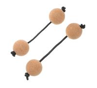 HEATSHAKING 2pairs Rhythm Maracas Softwood Percussion Shaker for Developing Rhythm Skills Musical Instrument for Boys and Girls Beginners Party Favor Fun for Family