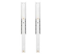 HEATSHAKING 2Pcs 16Mm Wide Miniature Cabinet Drawer Slides Aluminum Alloy Rails Double Directional Extension for Furniture Drawers 100Mm Length Suitable for Household Use