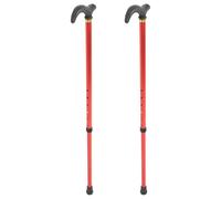 HEATSHAKING 2pcs Adjustable Height Aluminum Walking Cane for Seniors with Ergonomic Handle and Retractable Design Lightweight Collapsible Walking Stick for Hiking and Daily Walks