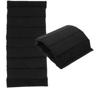 HEATSHAKING 2Pcs Black Smooth Camera Bag Dividers Insert Pads Padded Protective Partitions 11"X4.72" for DSLR Camera Case Organizer Universal Bag Inserts for Travel and Photography