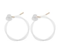 HEATSHAKING 2pcs Convenient White Plastic Spraying Nozzle Extension Hose for Aerosol Can Replacement, Versatile Use for Air Conditioner Cleaning in Stores and Other Settings