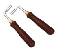 HEATSHAKING 2pcs Dulcimer Tuning Wrenches for Professional Musicians and Beginners, Stainless Steel and Rubber Construction, Convenient to Carry and Handy to Use, Dulcimer Instrument