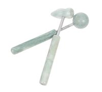 HEATSHAKING 2Pcs Jade Body Massage Hammers Handheld Muscle Relaxing Tool for Facial Skin Care Body Massage Promotes Relieves Muscle Fatigue Easy to Use