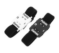 HEATSHAKING 2pcs Manual Wrist Score Keeper with Adjustable Elastic Strap for Tennis Cricket Pickleball Portable Mechanical Dial Score Counter Wristband for Coaching Training Practice