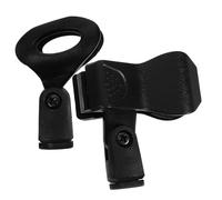HEATSHAKING 2Pcs Microphone Clips Durable Mic Stand Holders with Egg Clip for Performances and Recordings for Musicians and Podcasters