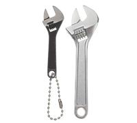 HEATSHAKING 2pcs Mini Adjustable Wrench Steel Universal Ratchet Bolt Hand Tools Easy to Carry Multi-Function Repair Tool for Repairing and Home Appliance Maintenance Random Color