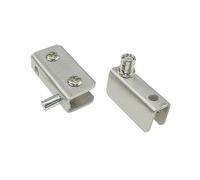 HEATSHAKING 2pcs Opening Hinge for Cabinet Doors Stainless Steel Revolving Shaft Glass Door Fittings Magnetic Touch Type for Home Office Hotel Use