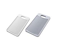 HEATSHAKING 2pcs Plastic Washboard Hand Washing Board with Polished Smooth Surface and Anti-slip Design for Baby Clothes and Diapers, Household Laundry Scrubbing Board with Increased Friction