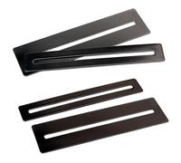 HEATSHAKING 2pcs Protect Your Guitar Bass Fretboard Fretboard Guards Luthier Tool Hard Flexible Black Sanding Strips