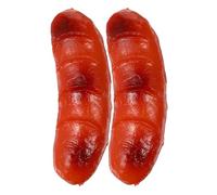 HEATSHAKING 2pcs Simulation Sausages Hot Dog Model Made of Sturdy Pvc Resistant to Damage and Will Not Spoil, Artificial Food Prop for Hot Pot Restaurants and Restaurant Displays, Realistic