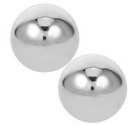 HEATSHAKING 2Pcs Solid Stainless Steel Hand Grip Balls 40Mm 520G Pair for Hand Exercise Grip Strengthening Massage and Fitness Training at Home