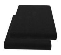 HEATSHAKING 2pcs Speaker Isolation Pads Soundproofing Acoustic Panels for 10 Inch Subwoofer 28x9.5x4cm Shock Absorption Cushions Studio Monitor Sound Dampening