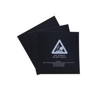HEATSHAKING 3 Pcs 3d Printer Plate for Heatbed with Square Shape, Easy to Clean and Remove Printed Parts, Suitable for 3d Printing Build Surface, Black, 9.8x9.8 Inches