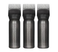 HEATSHAKING 3 Pcs Hair Dye Root Applicator Bottles with Graduated Scale, 160ml Pp Bottles Suitable for Hair Coloring and Dyeing, Elegant and Simple Design for Salon and Home Use
