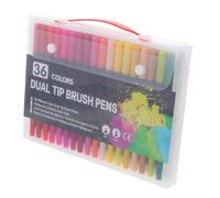 HEATSHAKING 36pcs Plastic Double Tip Colored Marker Pens for Smooth Writing and Art Supplies for Sketching, Doodling and Planner Outline