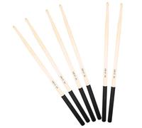 HEATSHAKING 3pairs Slip Drum Stick Wood Drumsticks for Stage Performance Practical Music Instrument Percussion Drum Tool for Students and Adults