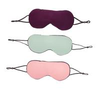 HEATSHAKING 3pcs Adjustable Sleep Eye Mask Soft Lightweight Eye for Comfortable Sleeping Portable Shading Masks for Travel for Men and Women