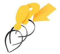 HEATSHAKING 3pcs Arrow and Punctuation Mark Headband Set, Yellow Exclamation, Question Mark Arrow Hair Hoop, Novelty Funny Party Hair Accessories for Photoshoots and Halloween