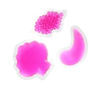 HEATSHAKING 3pcs Gel Pack Eye Ice Patch Lips-shaped Pads with Cool Soothing Gel Pvc Material Reduce Dark Circles Face Toxins for Hospitals and Doctor's Offices