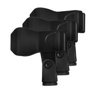 HEATSHAKING 3pcs Microphone Clip Lightweight Mic Clamp for Stand Mic Holder Adapter for Podcasting Singing Online Teaching Secure Spring Clamp