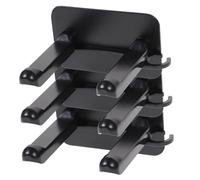 HEATSHAKING 3Pcs Punch Hair Dryer Holder Adhesive Bathroom Storage Rack for Hair Tools Key Organizer No Drill Design Compact Hair Dryer Shelf