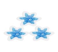 HEATSHAKING 3pcs Reusable Ice Bags Relief Gel Ice Packs Portable PVC Cold Compress for Camping Use Blue Multifunctional Cooling