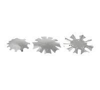 HEATSHAKING 3pcs Stainless Steel Nail Art Stencil Plates Manicure Trimmer Templates for Crystal Acrylic Nails DIY Cutter Tool Set Silver A B C Models