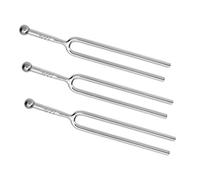 HEATSHAKING 3pcs Tuning Fork Set Stainless Steel Accurate Pitch Tuners for Violin Guitar Piano Erhu More Compact Design for Musicians Easy Storage Travel