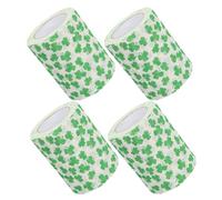 HEATSHAKING 4 Rolls Green Leaf Toilet Paper Strong Absorbency Large Roll Pack Paper Tissue for Bathroom Use and Spring Tiered Tray Decor with Versatile Use