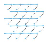 HEATSHAKING 40pcs Hair Curling Rollers for Short Hair Plastic and Rubber Perm Rods with Capped Closure and Covered Elastic Ends Easy to Wrap Firm Lasting Curls Suitable for Home Use and Salon