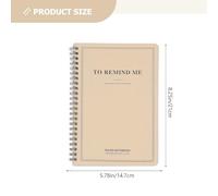 HEATSHAKING 4pcs A5 Spiral Notebook Glazed Printing Paper Lined