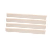 HEATSHAKING 4pcs Acoustic Guitar Bridge Saddle Replacement Bone Nut for Acoustic Guitar Parts