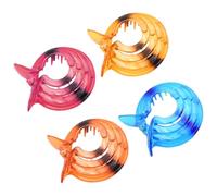 HEATSHAKING 4pcs Decorative Hair Claw Clips for Women, Plastic Resin Material, Unique Shape, No Hold Hair Accessories Suitable for Wash Face and Shower