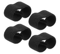 HEATSHAKING 4pcs Elastic Webbing Belt Keepers Nylon Material for Men Designed to Hold Tight to Loose Straps for Backpack and Vest Strap Use Black Elastic Belt Keepers