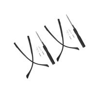 HEATSHAKING 4pcs Eyeglass Arm Replacement Kit Durable Frame Temple Covers for Easy Installation Versatile Eyewear Accessory for Various Styles Ergonomic Design for Comfort