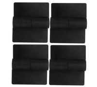 HEATSHAKING 4pcs Heavy Duty Hinges for Shower Toilet Cubicle Doors Plastic Hinge Lock Stainless Steel Easy to Install