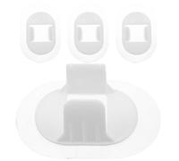 HEATSHAKING 4pcs Self-Adhesive Washing Machine Hose Holder Clamp for 30-38mm Pipes, PVC Pipe Clip Clamp with Easy Installation and Heavy Appliance Support, for Bathroom and Smooth Walls