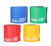 HEATSHAKING 4pcs Silent Belt for Drum Cymbal Mute Set Elastic Ring for Drumming Practice to Reduce Noise and Protect Cymbals Random Color