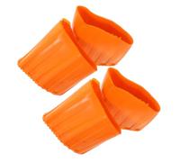 HEATSHAKING 4Pcs Silicone Ladder Leg Caps Non-Slip Protective Covers for Step and Extension Ladders Wear-Resistant Feet Pads Security Bumpers to Prevent Vibration and Floor Damage