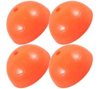 HEATSHAKING 4pcs Sturdy Pe Soccer Cones for Football Training, Bright Flat Disc Markers Easy be Seen, for Agility and Basketball Training Sessions