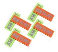 HEATSHAKING 4pcs Wear-resistant Decorative Nylon Patches for Pet Harnesses with Creative English Words Design, Suitable for Dogs during Walking and Weekend Parties